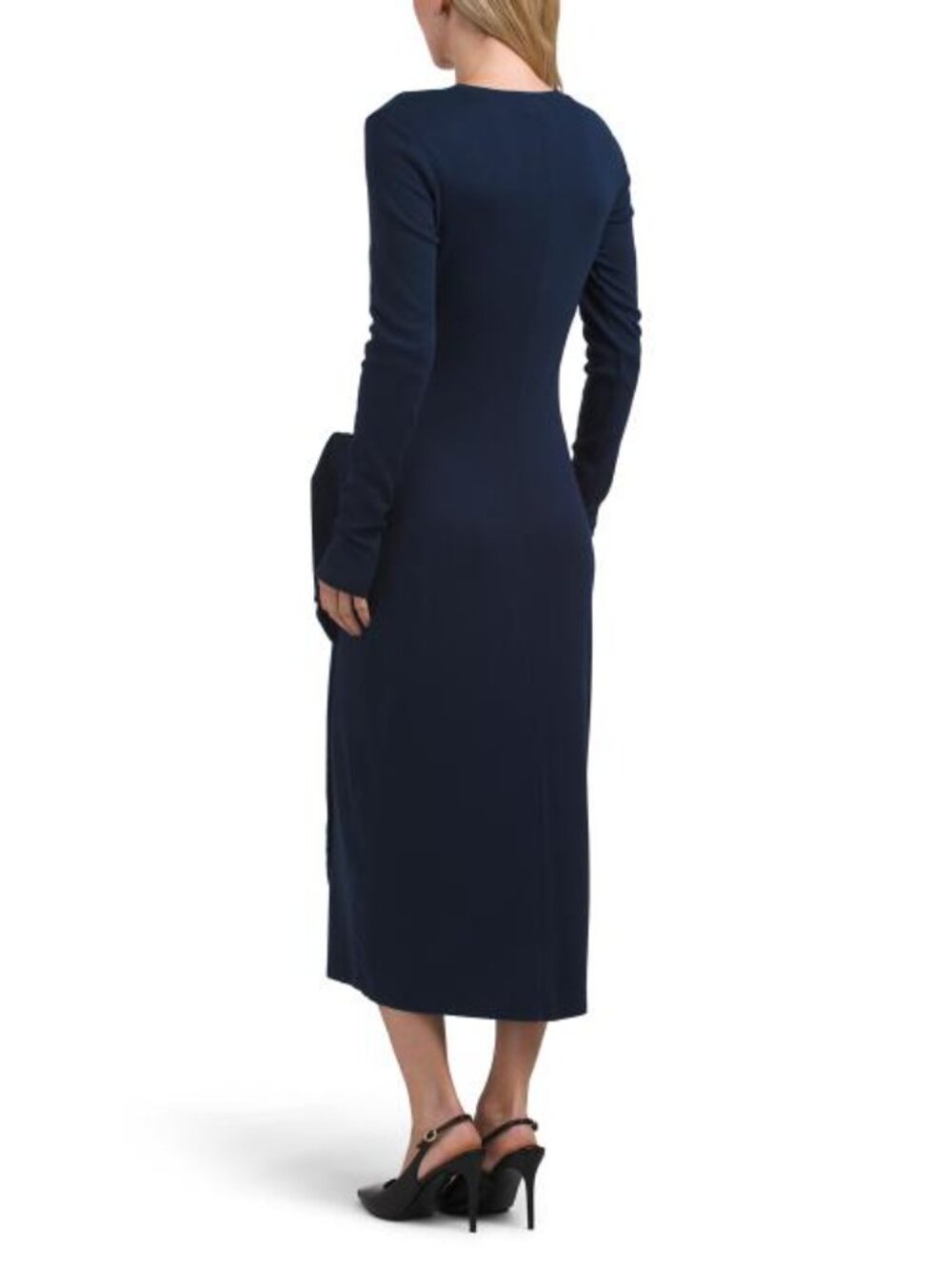MICHAEL STARS Petite Made In Usa Yessenia Wrap Midi Dress - Picture 2 of 4